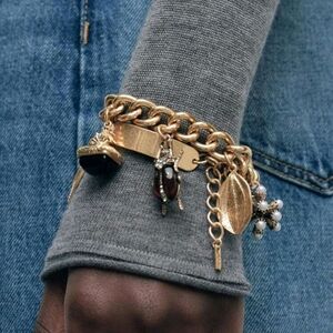 Boho charm statement bracelet set; nwot